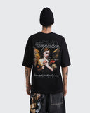 Camiseta Oversize Negra Temptation
