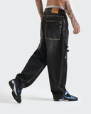Jeans Baggy Distressed Black