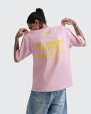 Camiseta Rosada Oversize Lovers Of Lies Streetwear