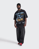 Camiseta Negra Oversize Thunder Racing