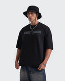 Camiseta Negra Oversize Heaven's Rebellion