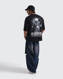 Camiseta Negra Oversize Heaven's Rebellion