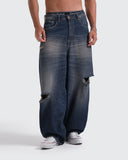 Jeans Azul Barrel Rogue Wash