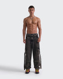 Jeans Baggy Cargo Acid Wash