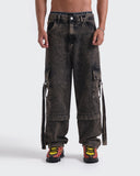 Jeans Baggy Cargo Acid Wash