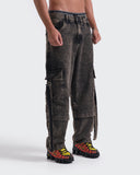 Jeans Baggy Cargo Acid Wash