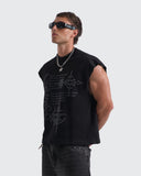 Camiseta Negra Tank Boxy Shadow