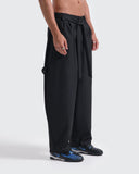 Pantalón Negro Barrel Fit Shadow Tailor