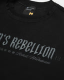 Camiseta Negra Oversize Heaven's Rebellion