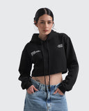 Crop Hoodie Negro Rebels