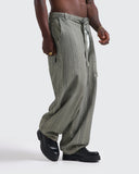 Jeans Gris Barrel Striped
