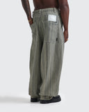 Jeans Gris Barrel Striped