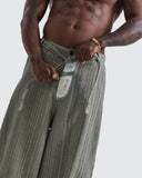 Jeans Gris Barrel Striped