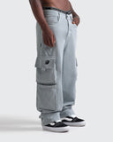 Jeans Baggy Gris Lavado Urbano