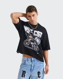 Camiseta Negra Boxy Eazy