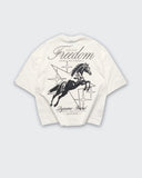 Camiseta Ivory Boxy Freedom