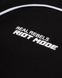 Camiseta Negra Oversize Riot