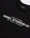 Camiseta Negra Boxy Rebels