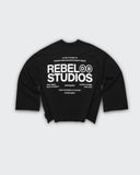 Camiseta Negra Boxy Rebels
