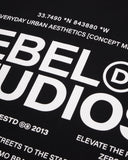 Camiseta Negra Boxy Rebels