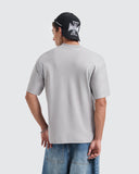 Camiseta Básica Relaxed Fit Gris-Cemento