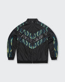 Chaqueta Negra Rompevientos Flame