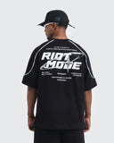 Camiseta Negra Oversize Riot