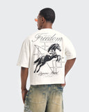 Camiseta Ivory Boxy Freedom