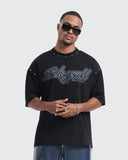 Camiseta Negra Oversize Unleashed