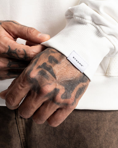 Hoodie Oversize White Mesh