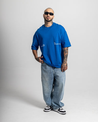 Camiseta Oversize Stay Bold Blue