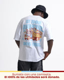 Camiseta Blanca Oversize - Si Nos Mueve Nos Une