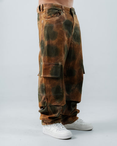 Jeans Baggy Para Hombre Con Efecto Lavado