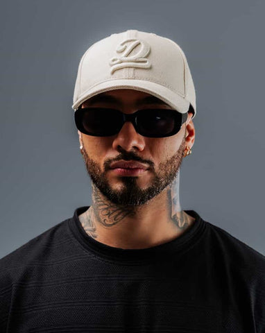 Gorra Para Hombre Crudo Con Bordado Frontal DNM