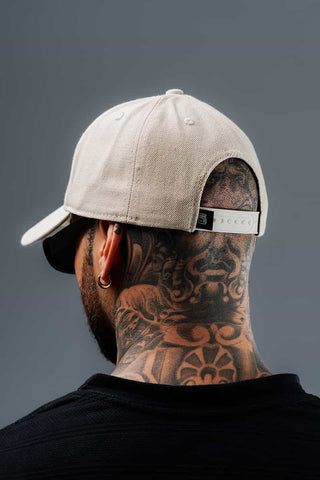 Gorra Para Hombre Crudo Con Bordado Frontal DNM