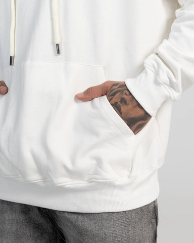 Hoodie Oversize White Essential
