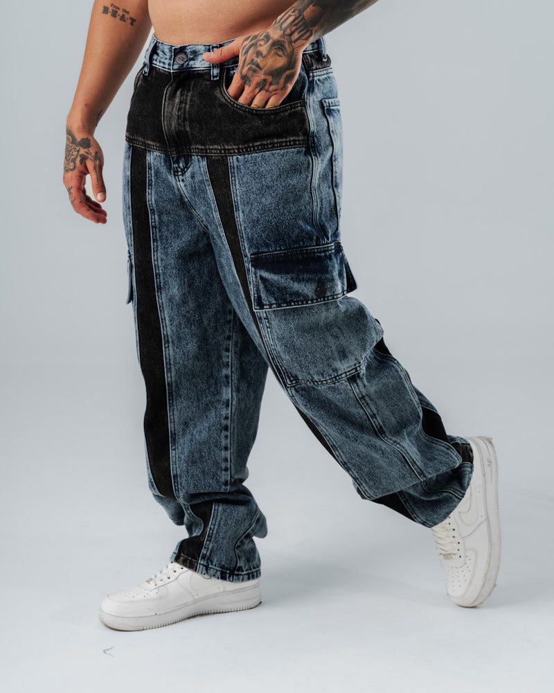 Jean Baggy Doble Tono Rebel