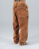 Jean Beige Con Efecto Lavado