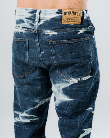 Jean Regular Azul Craquelado