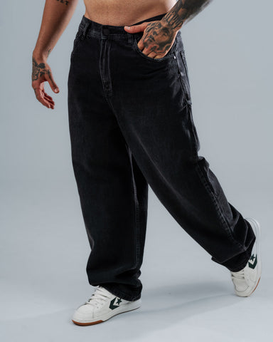 Jeans Baggy Básico Essential Black