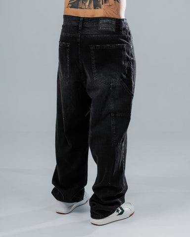 Jeans Baggy Básico Essential Black