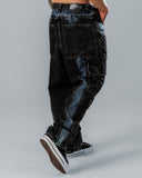 Jeans Baggy Cargo Doble Tono
