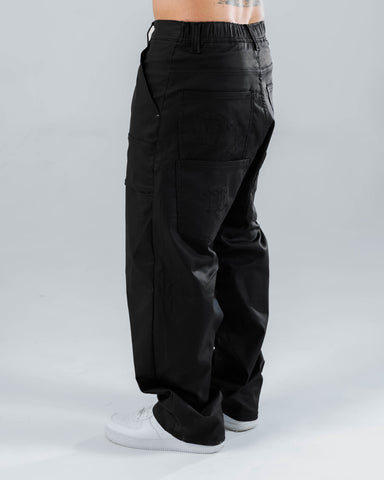 Jeans Baggy Para Hombre Negro Cuerina Dynamo