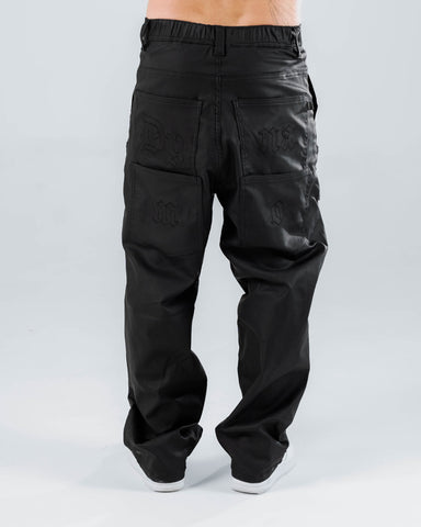 Jeans Baggy Para Hombre Negro Cuerina Dynamo