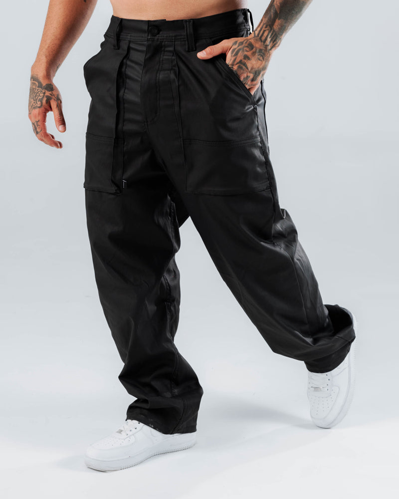 Jeans Baggy Para Hombre Negro Cuerina Dynamo