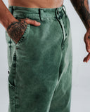 Jeans Baggy Para Hombre Verde Carpintero