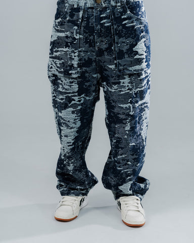 Jeans Baggy Raw Texture