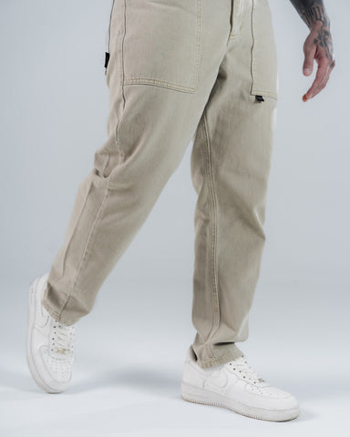 Jeans Regular Para Hombre Con Bolsillos Cuadrados