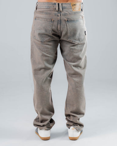 Jeans Regular Para Hombre Gris Laser
