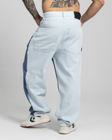 Jean Baggy Two Tone Flow